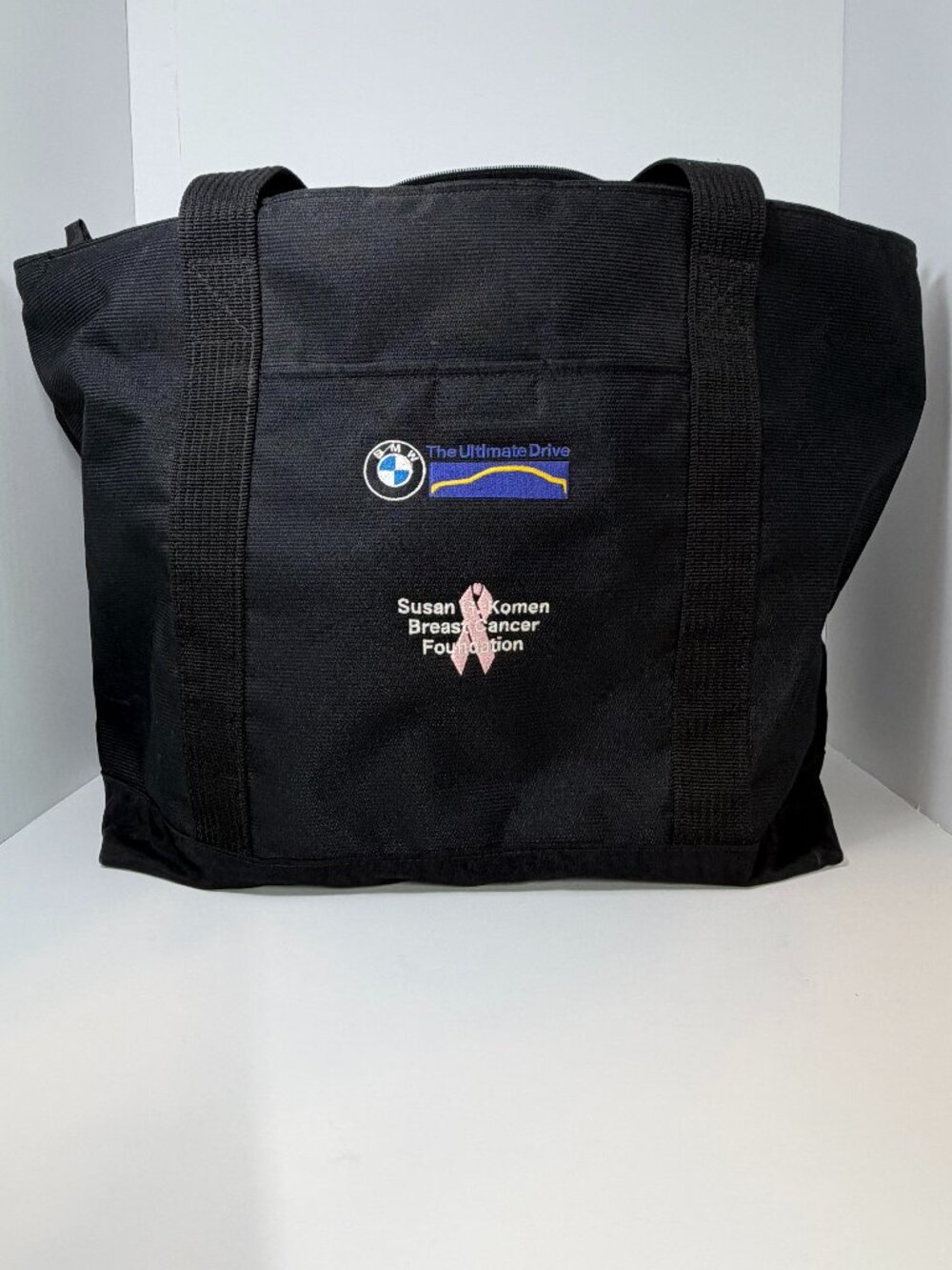 Gear Large Black Tote / Susan G Komen Breast Cancer Foundation and BMW Logo